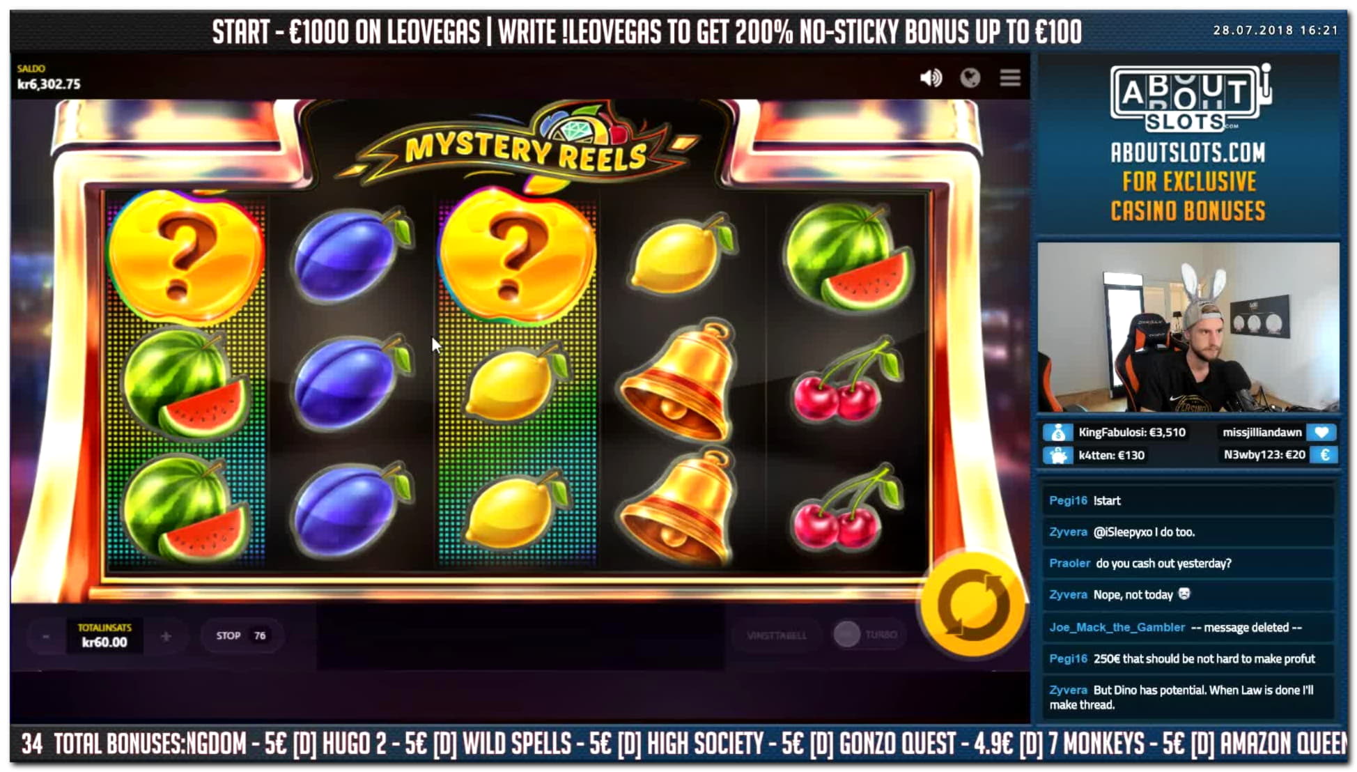 60% First deposit bonus at Cashmio Casino
