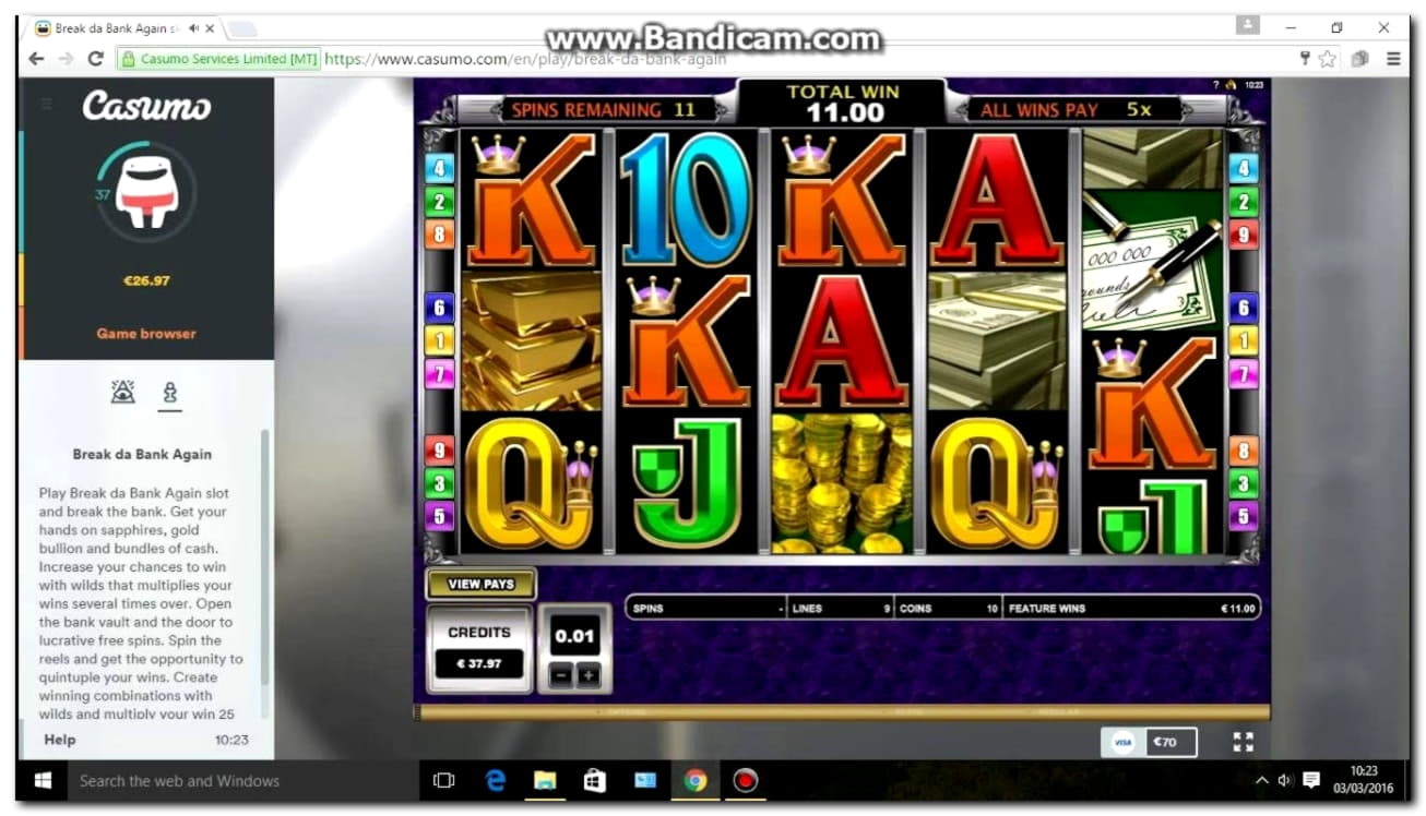 $90 casino chip at Fruity Casa Casino