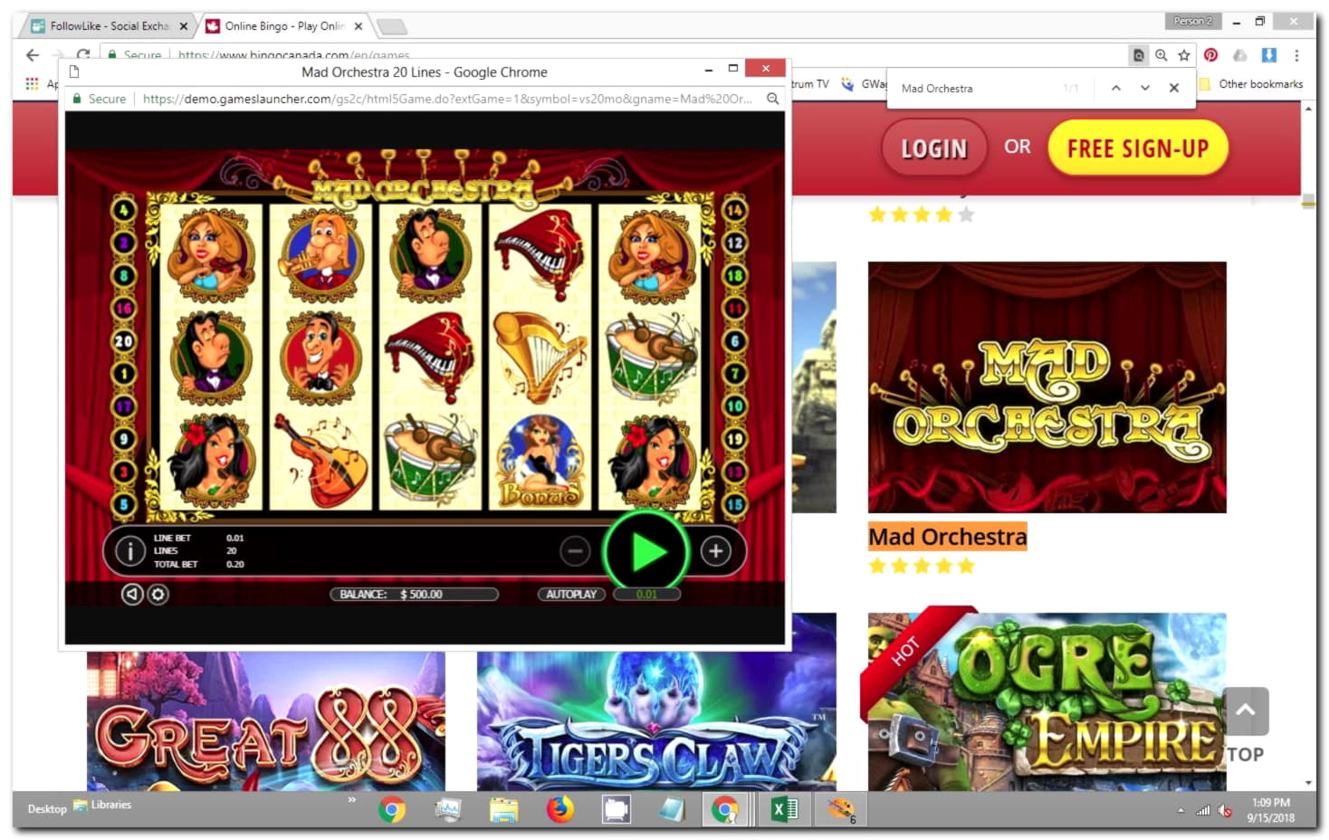 125 Free Spins Casino at bWin Casino