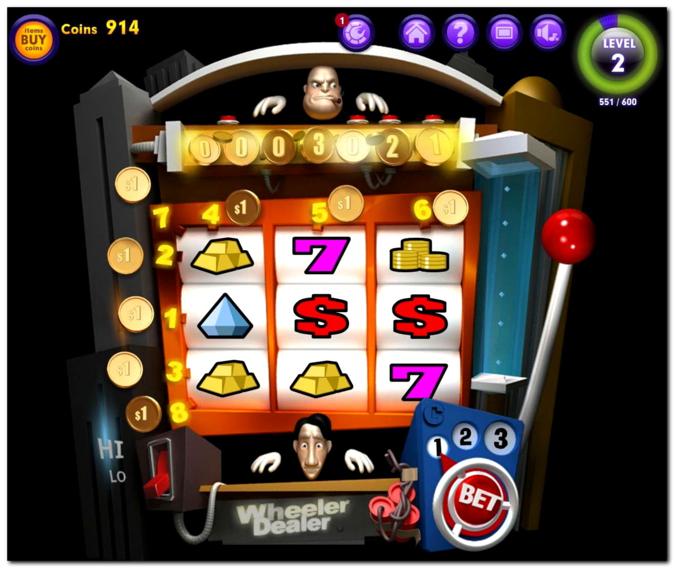 870% Deposit match bonus at Casino com
