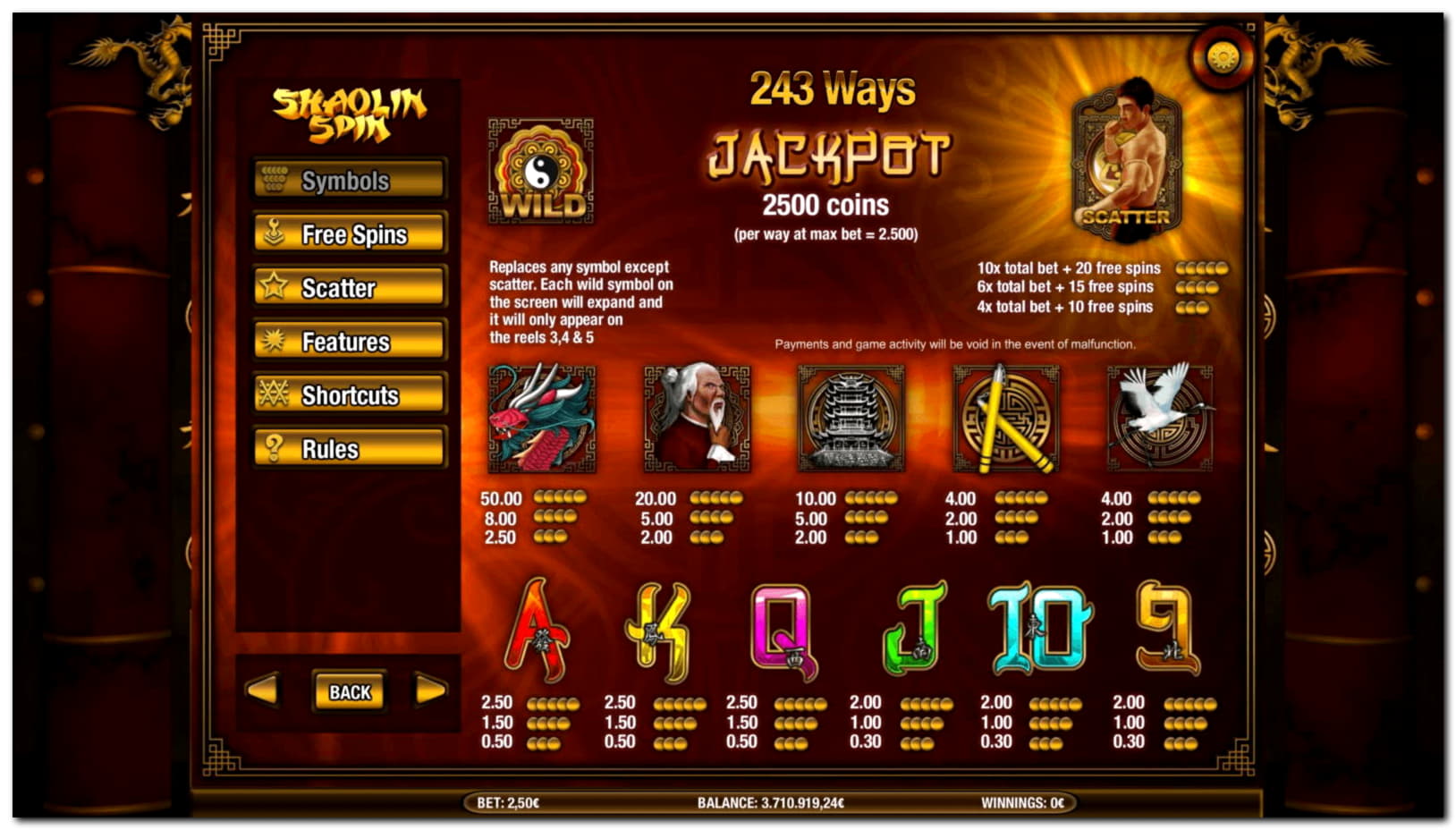 155 free casino spins at Omni Casino