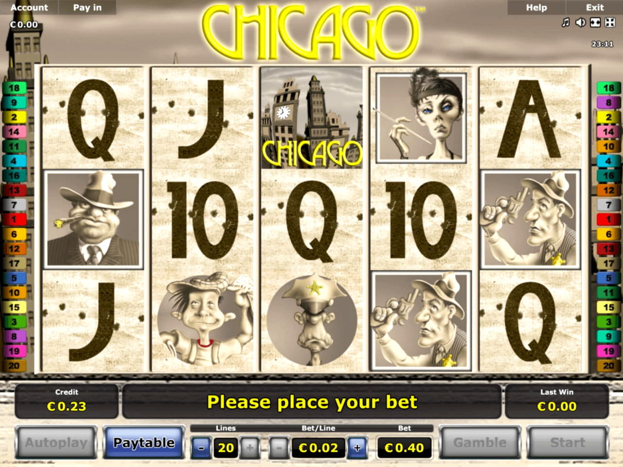 120 Free Spins Casino at bWin Casino