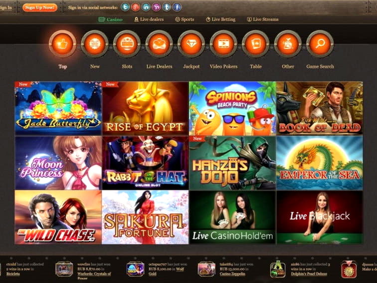 35 Free Spins at Casino com