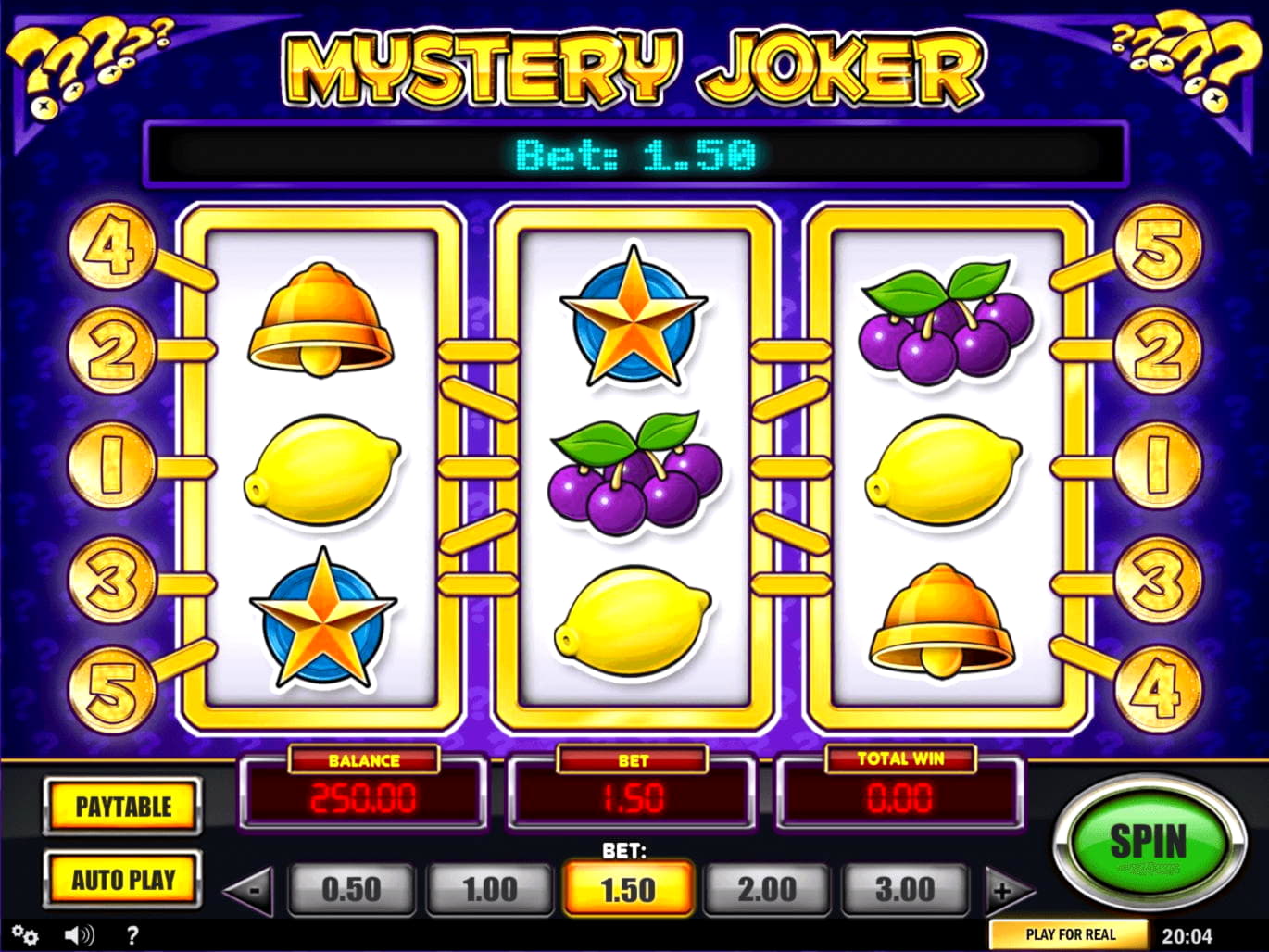 EURO 1275 No Deposit Casino Bonus at Wunderino Casino