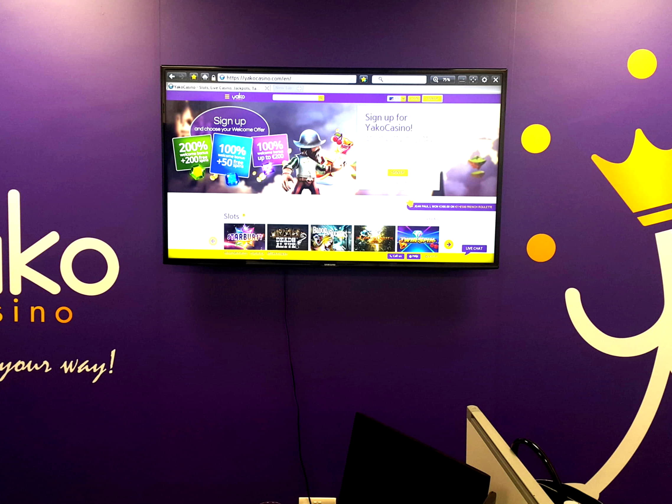 EUR 265 FREE CHIP CASINO at Yako Casino
