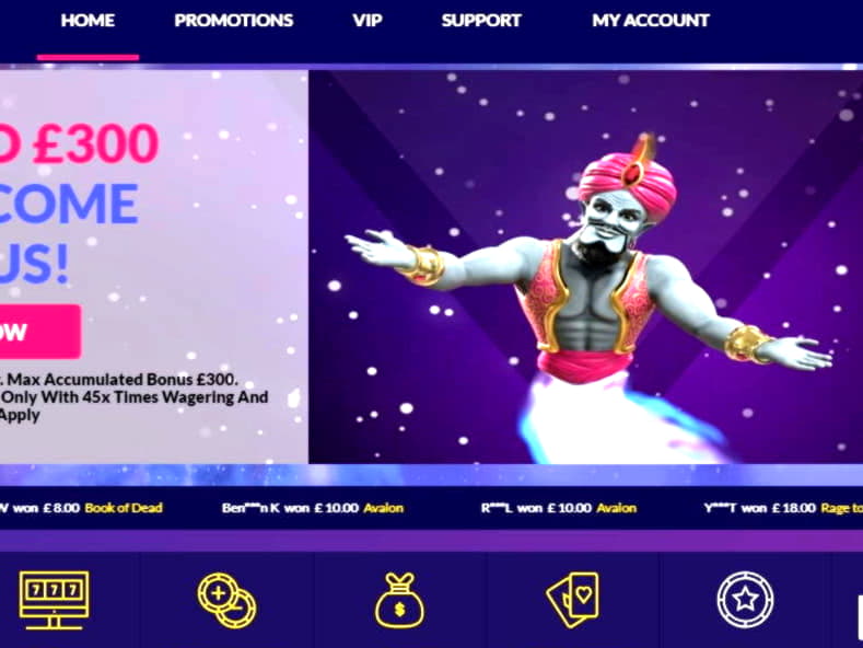 250 free spins casino at Cashmio Casino