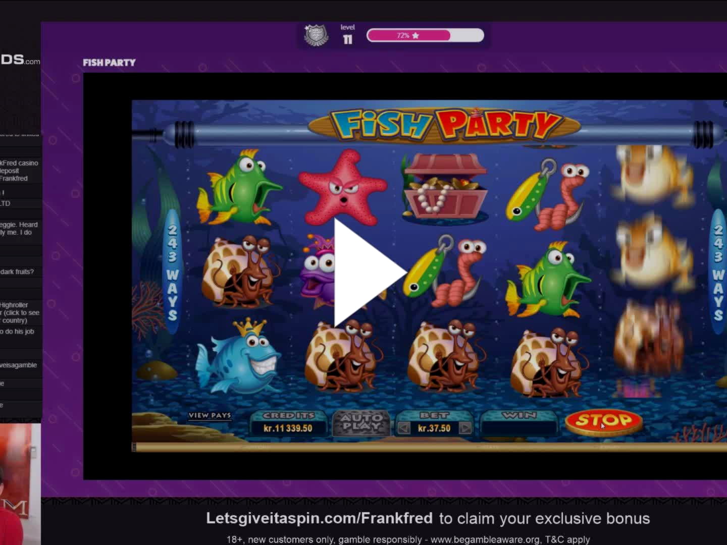 260 Free Spins no deposit at Reeltastic Casino
