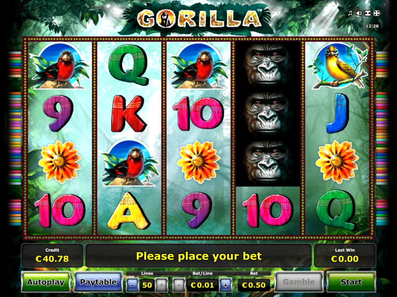 225 Free Spins no deposit casino at bWin Casino