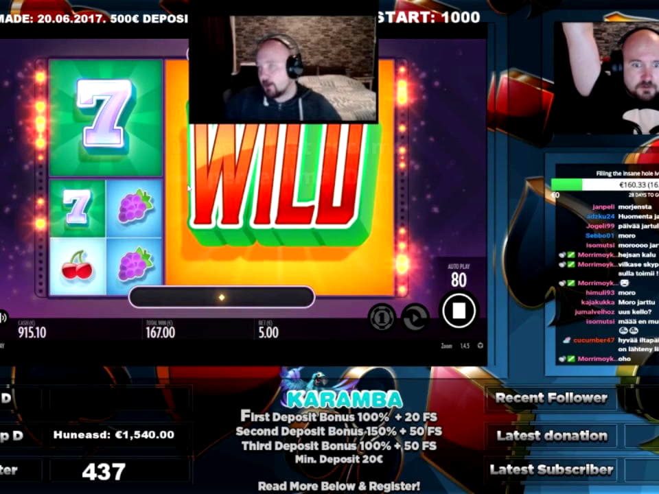 185 Free Spins no deposit casino at Dunder Casino