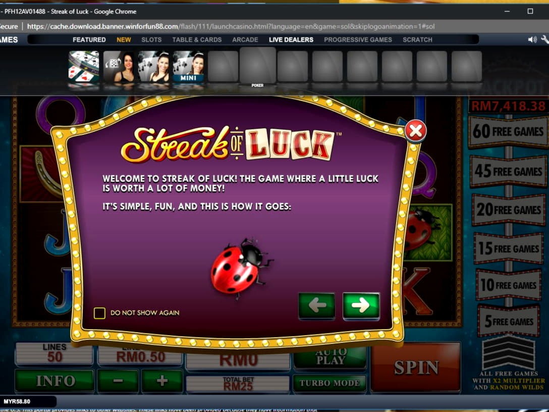 ?$295 free casino chip at Casino com