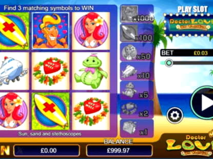 225% Match at a casino at Party Casino
